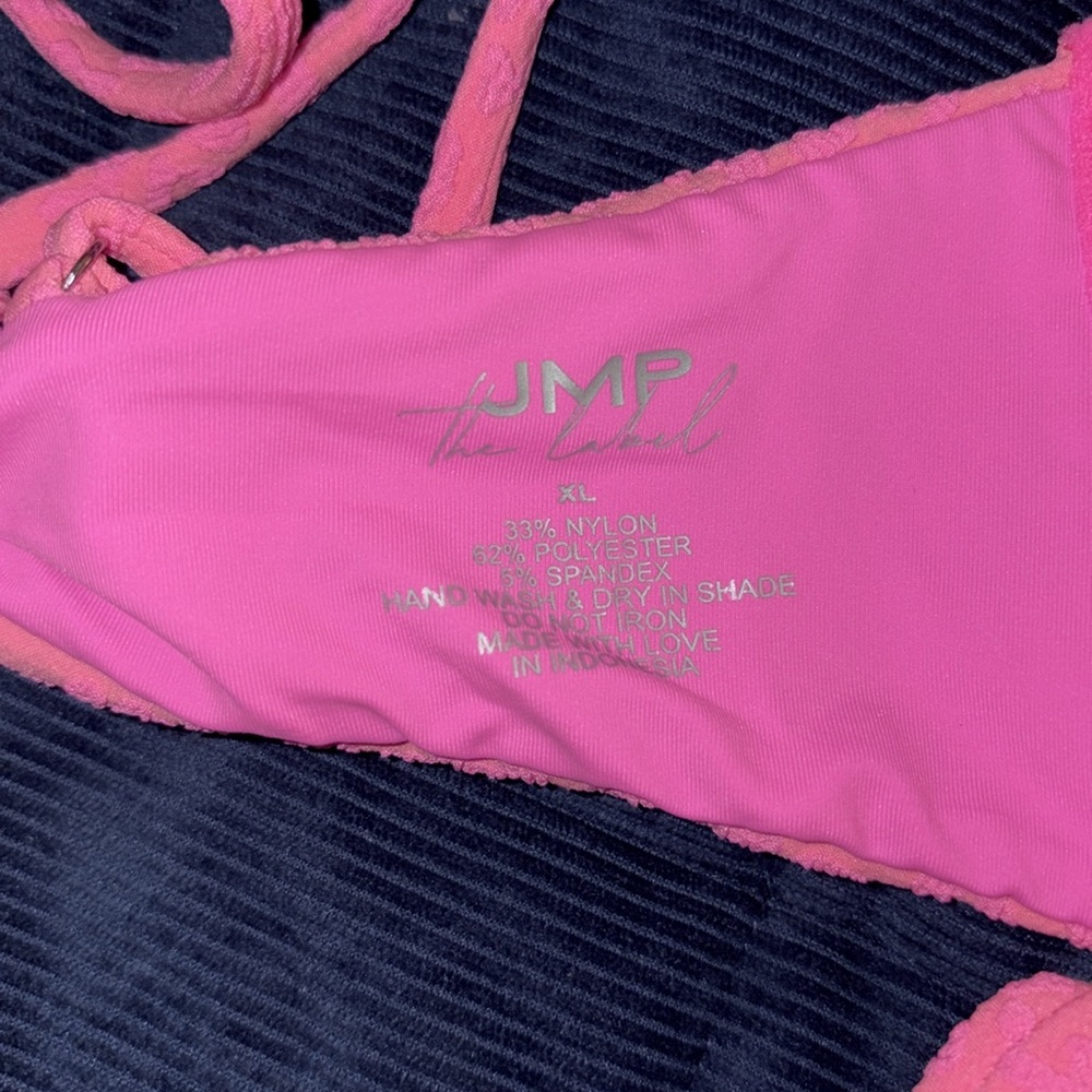 Pink Textured Bikini Set - Picture 7 of 8